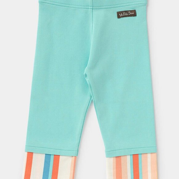 Matilda Jane Girls Rainbow Sherbert Cropped Leggings Size 4 New with tag - Picture 3 of 4